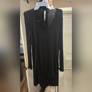 Kensie Black Sleek Minimalist Design Dress